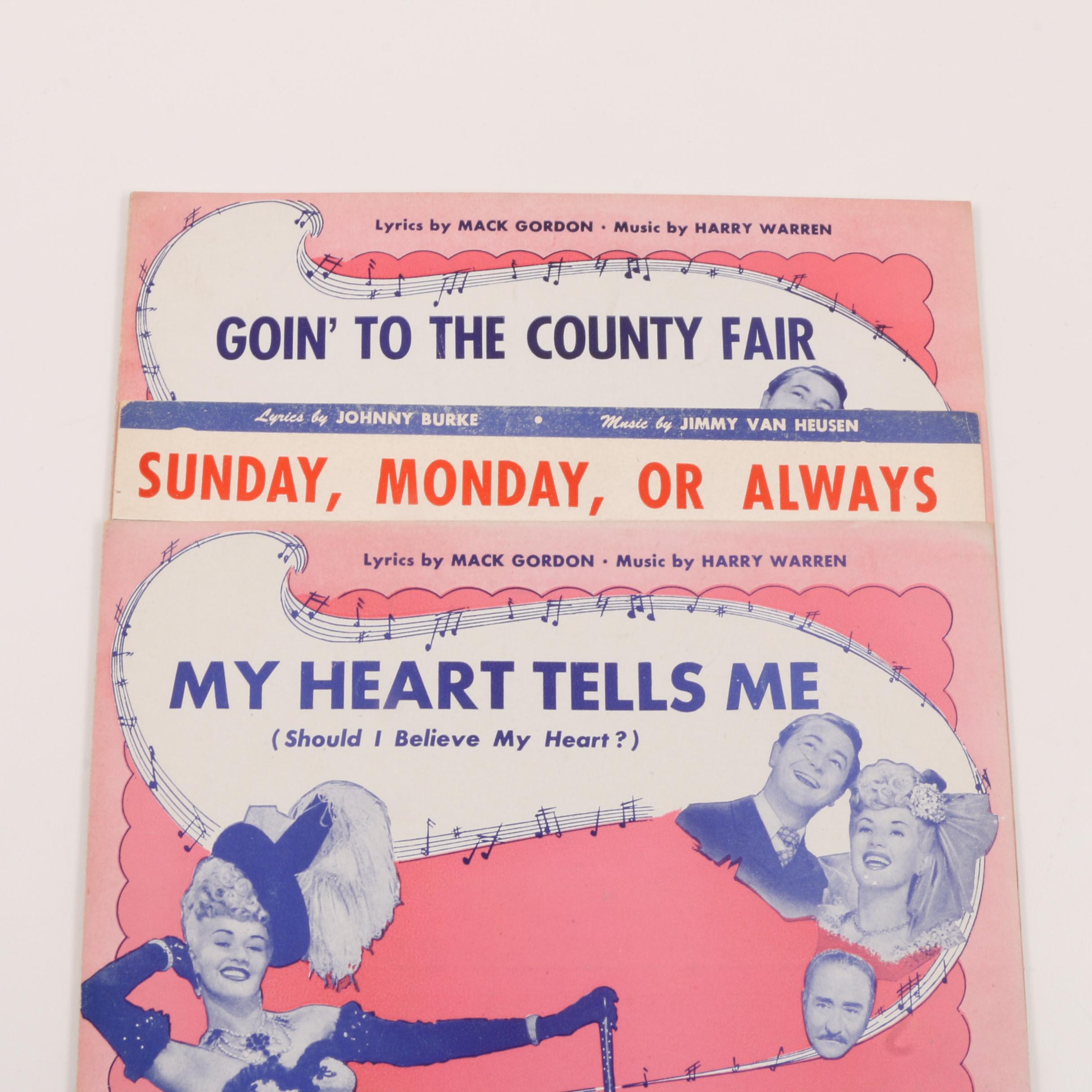 Smiley Burnette, Floyd Tillman and Other Sheet Music
