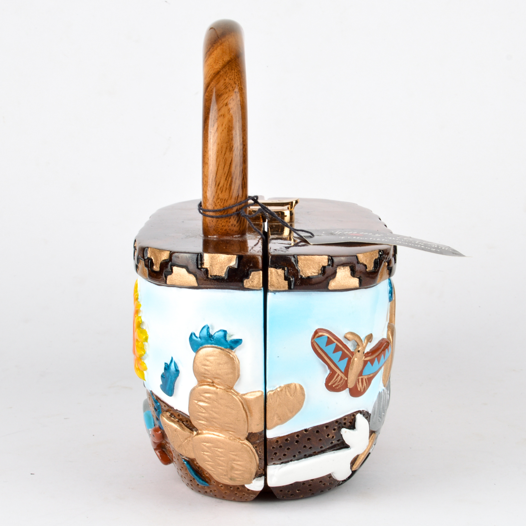 Timmy Woods Beverly Hills Acacia Wood Southwestern Handbag