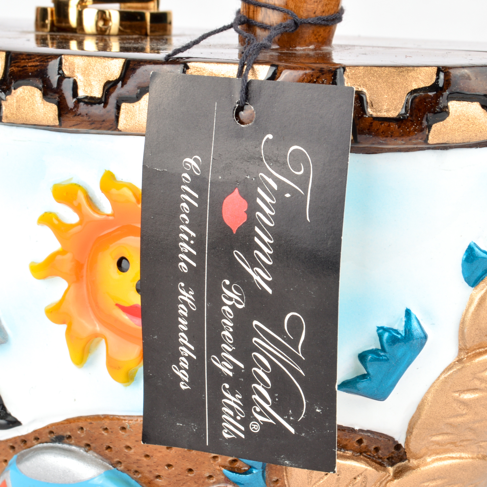 Timmy Woods Beverly Hills Acacia Wood Southwestern Handbag