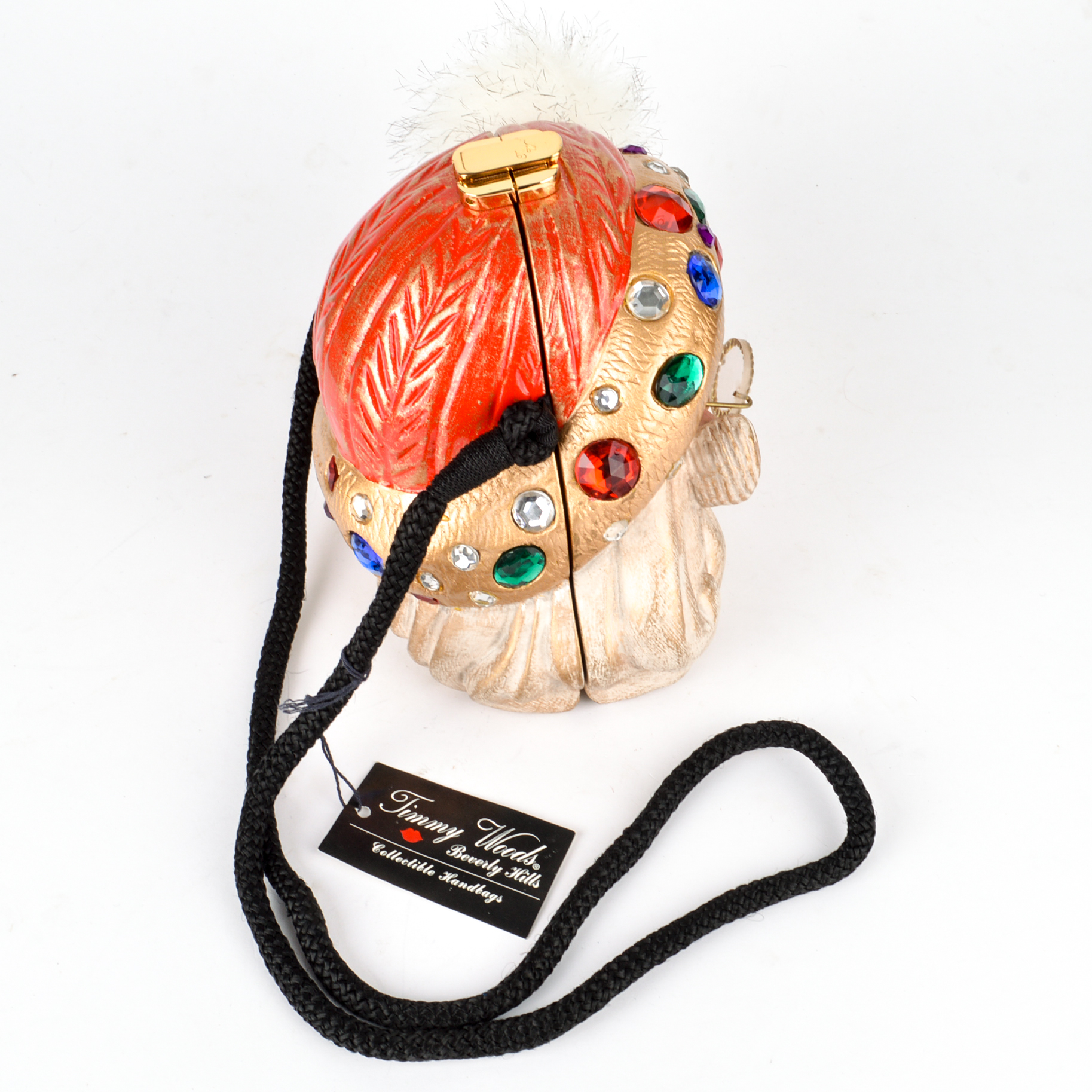 Signed Timmy Woods Beverly Hills Santa Handbag