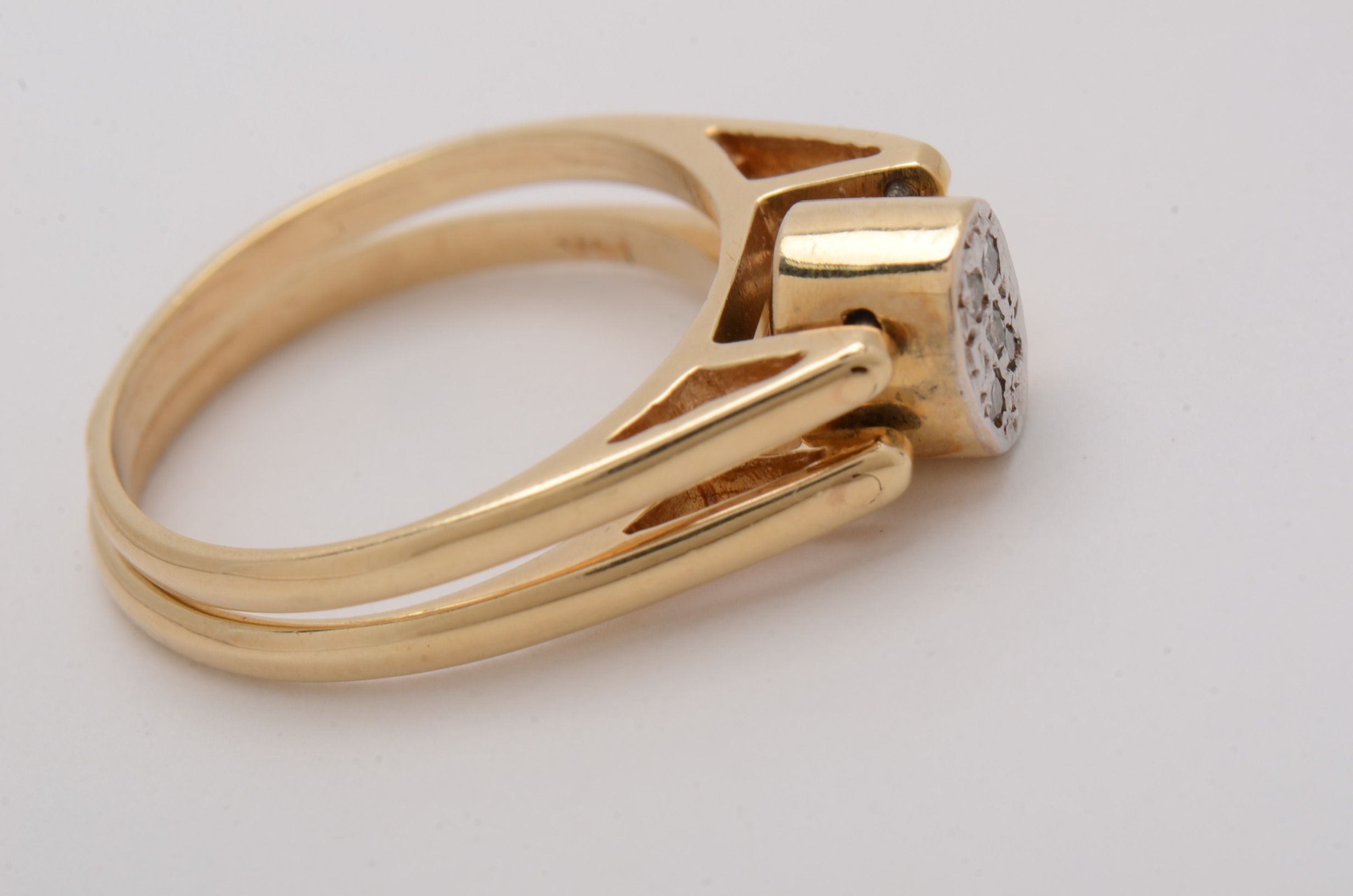 Emerald and Diamond "Flip" Ring