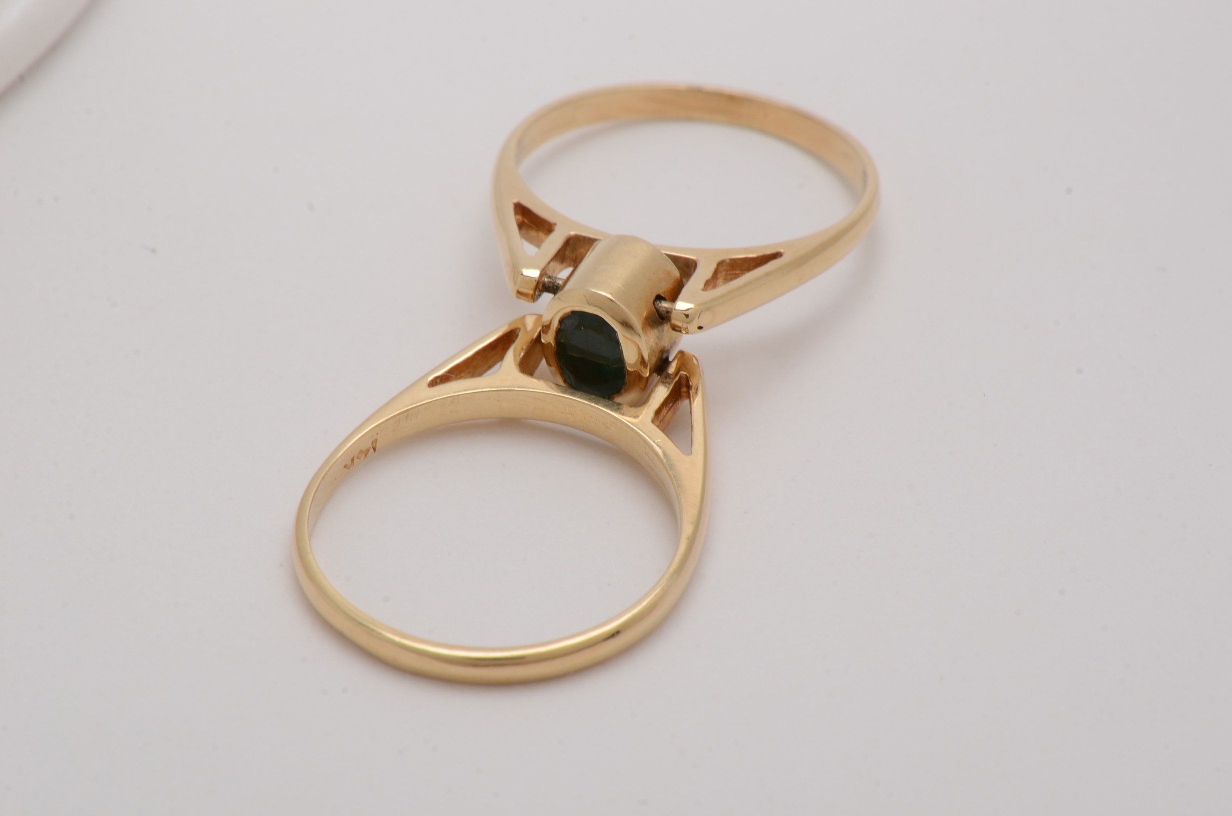 Emerald and Diamond "Flip" Ring