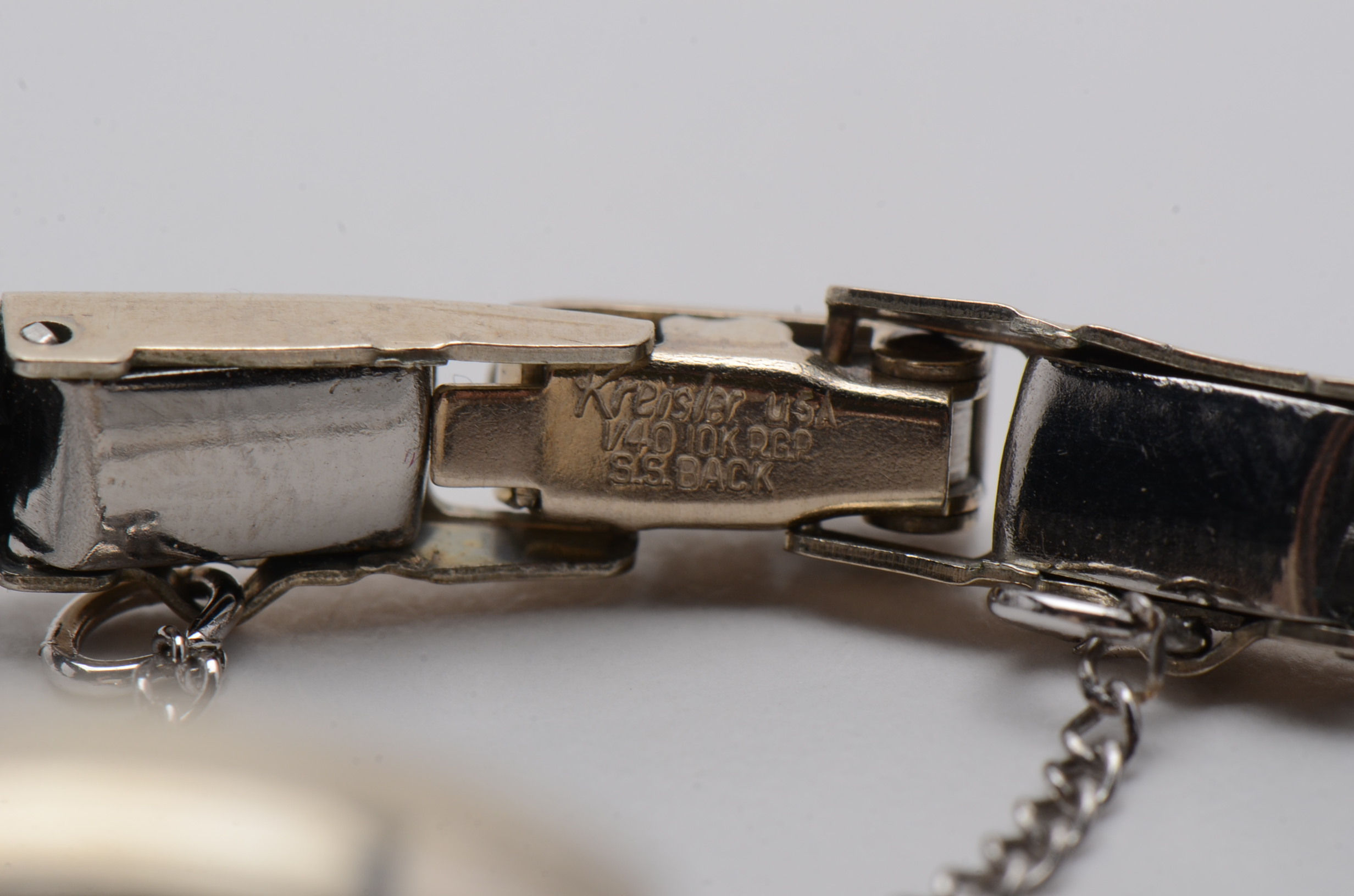 14K White Gold Vintage Hamilton Watch with Diamonds