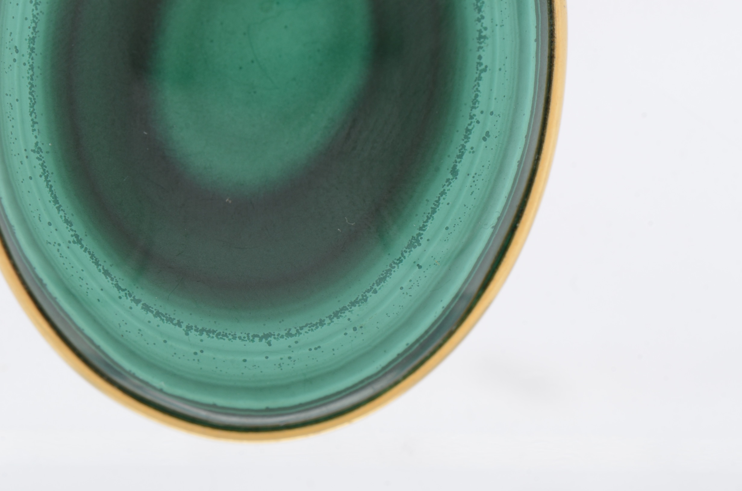 Gold Filled Oval Cabochon Malachite Pendant