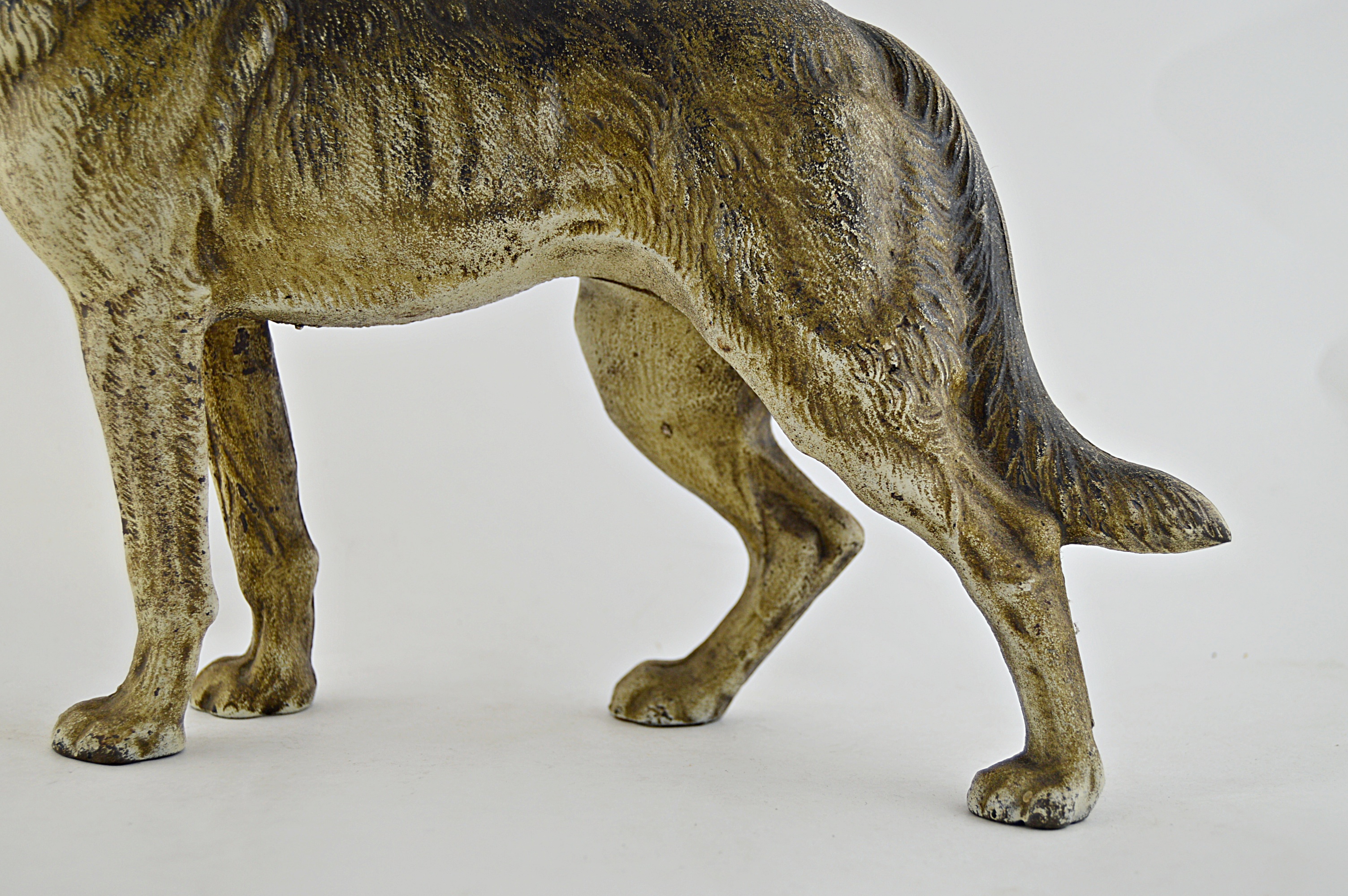 Vintage German Shepherd Cast Iron Doorstop