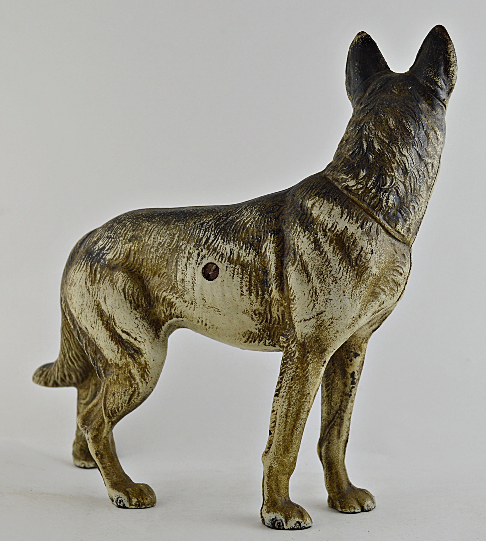 Vintage German Shepherd Cast Iron Doorstop