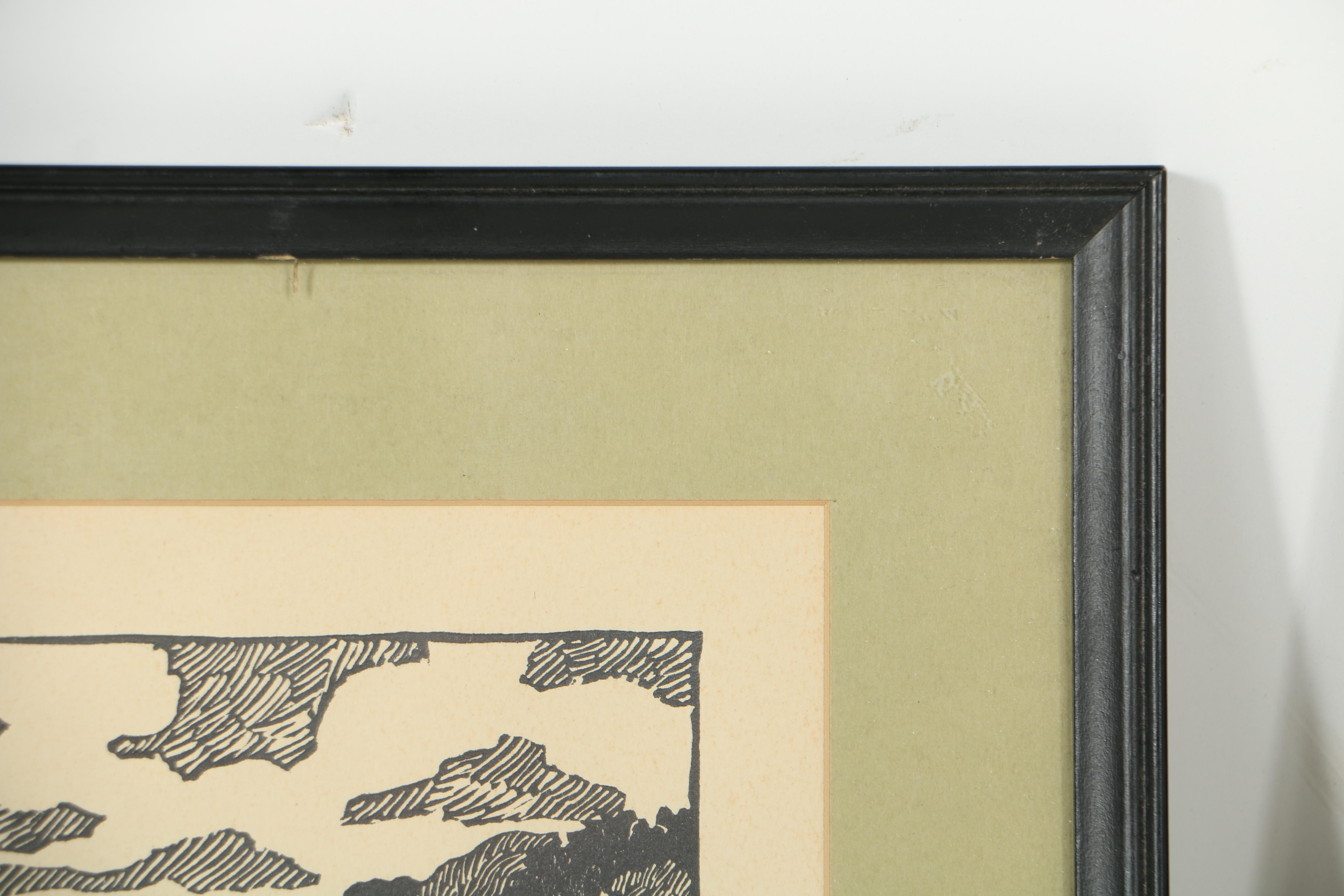 WPA Woodblock Prints on Paper of Ohio Regional Landscapes