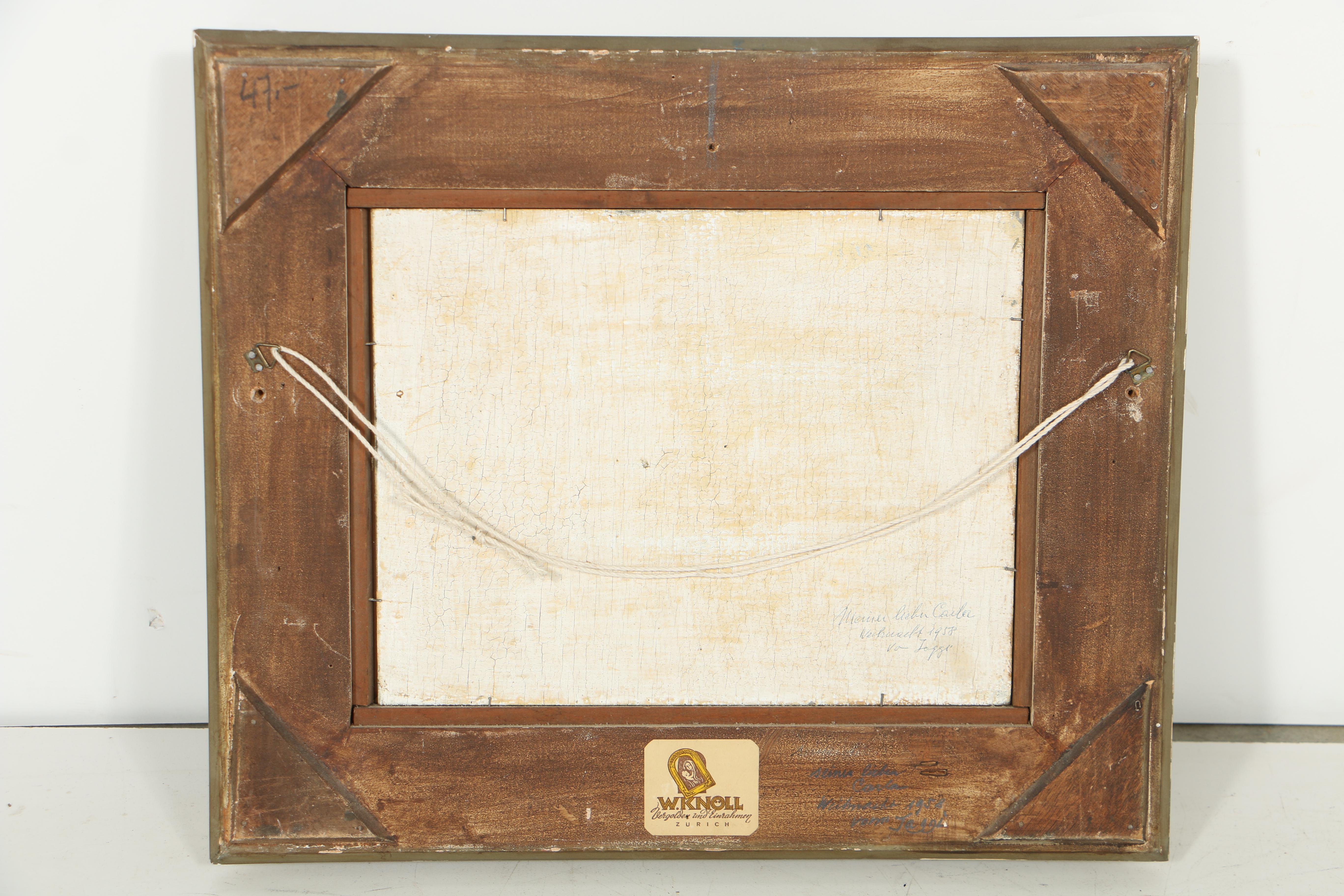 Rudolf Mülli Oil Painting on Board of a Floral Still Life