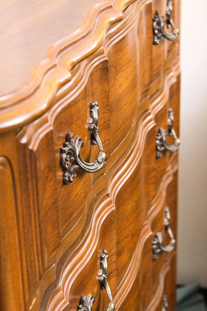 Vintage French Provincial Style Tall Chest of Drawers