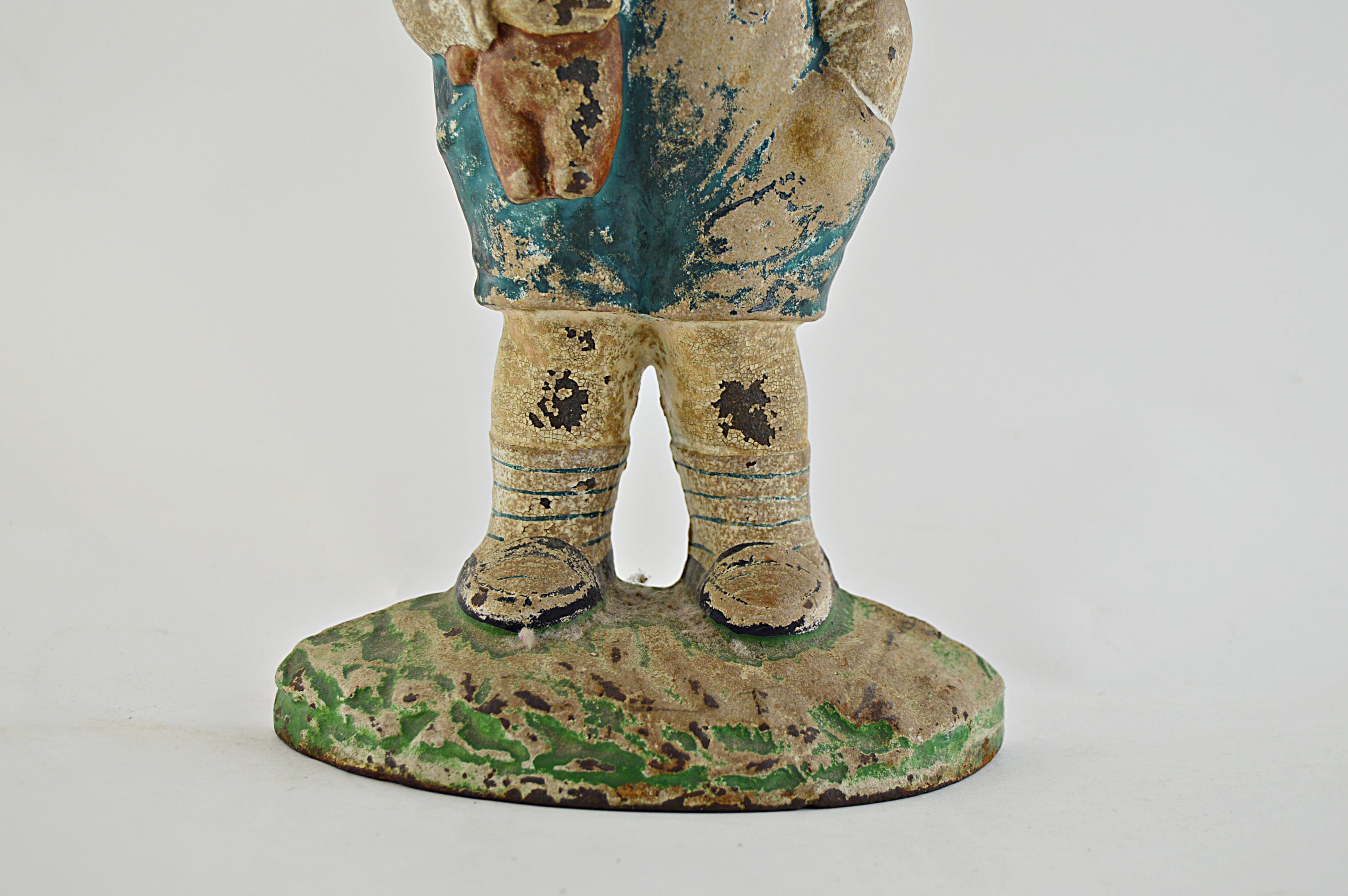 Vintage Hubley "Bobby Blake" with Teddy Bear Cast Iron Doorstop