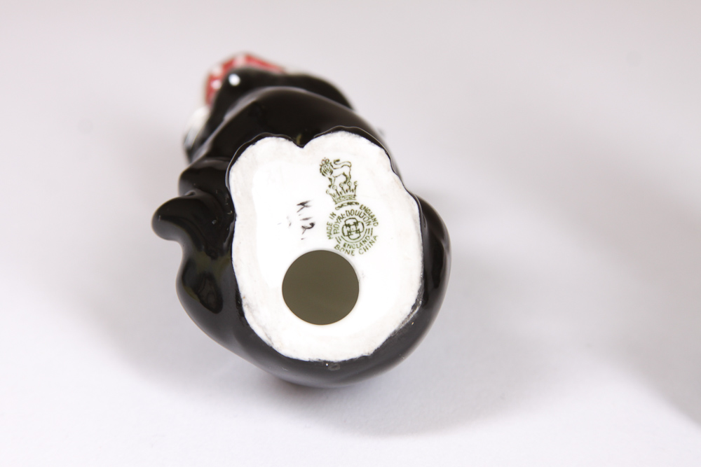 Royal Doulton Hand-Painted Cat Figurines Including "Lucky"