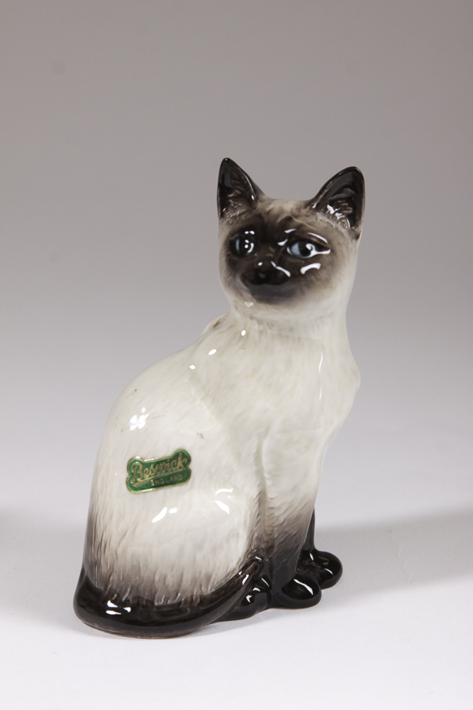 Variety of Vintage Beswick Siamese Cat Figurines