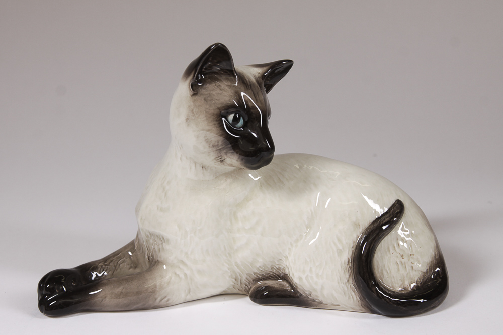 Variety of Vintage Beswick Siamese Cat Figurines