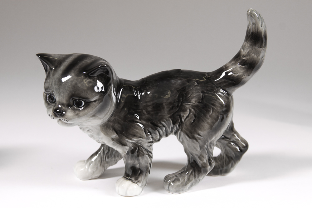 Porcelain Animal Figurines Including Goebel and Golden Crown E & R