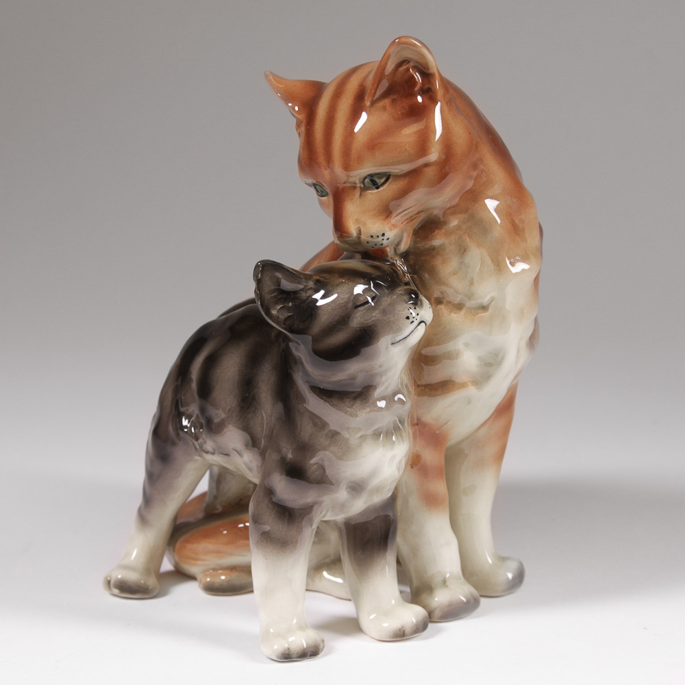 Vintage Erphila Porcelain Cat Figurine
