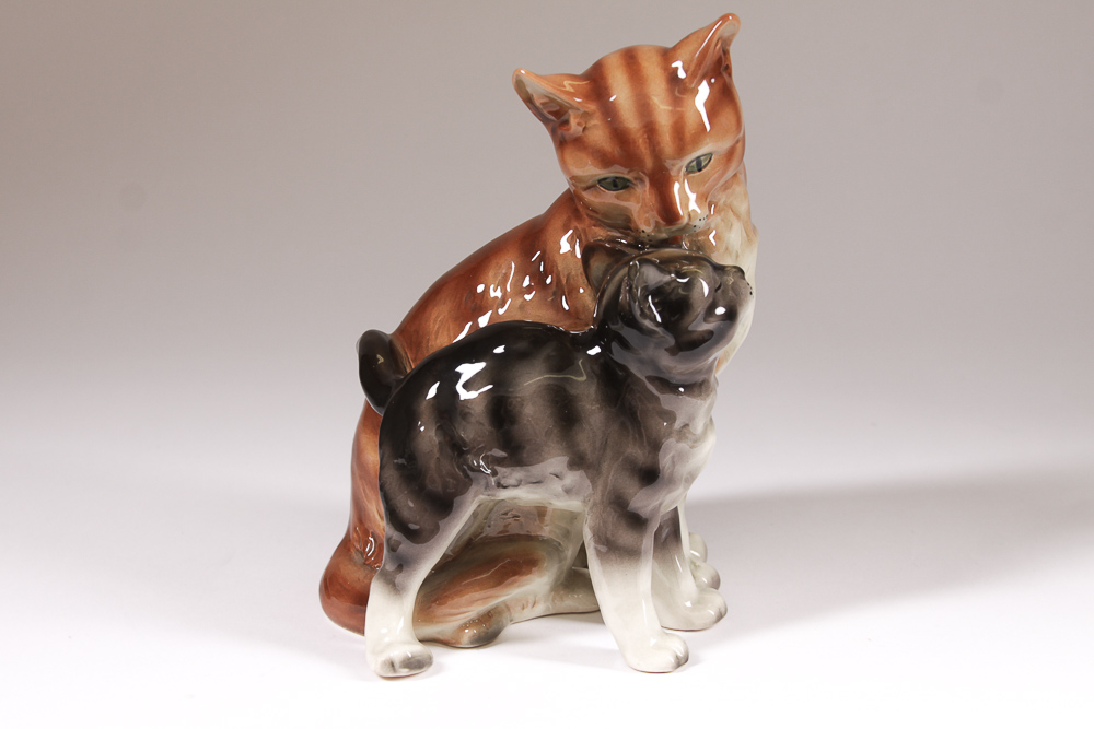 Vintage Erphila Porcelain Cat Figurine