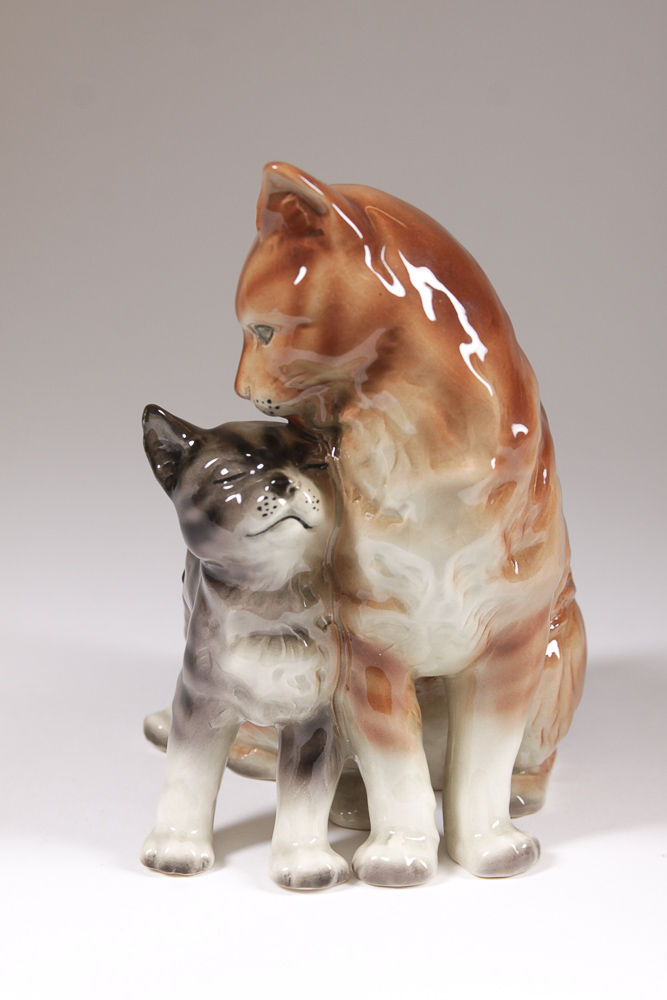 Vintage Erphila Porcelain Cat Figurine