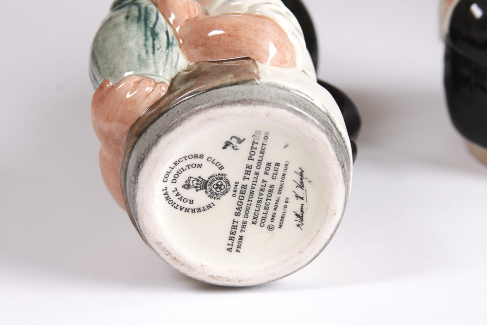 1980s Royal Doulton "Doultonville Collection" Toby Jugs