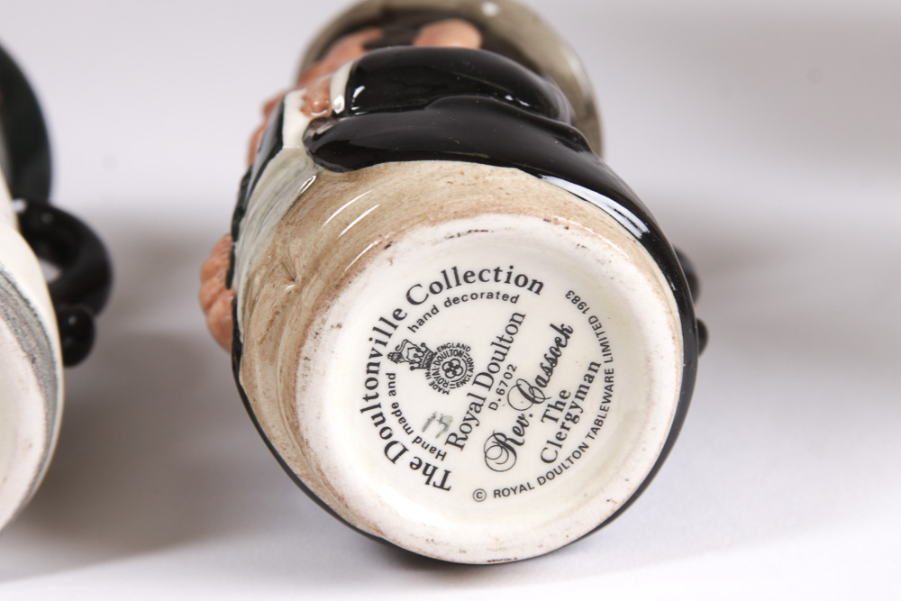 1980s Royal Doulton "Doultonville Collection" Toby Jugs