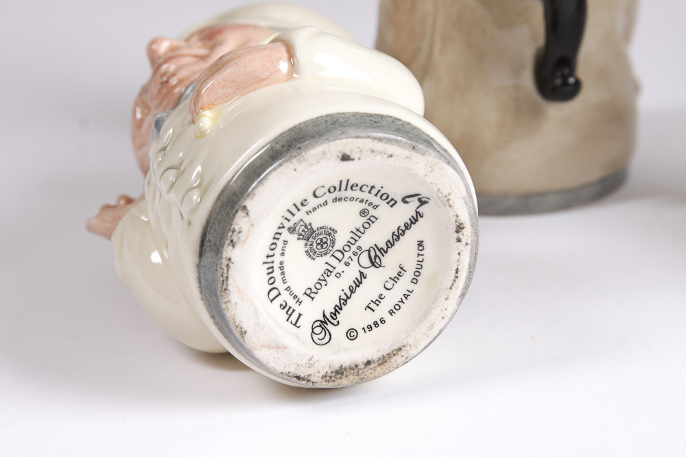 1980s Royal Doulton "Doultonville Collection" Toby Jugs