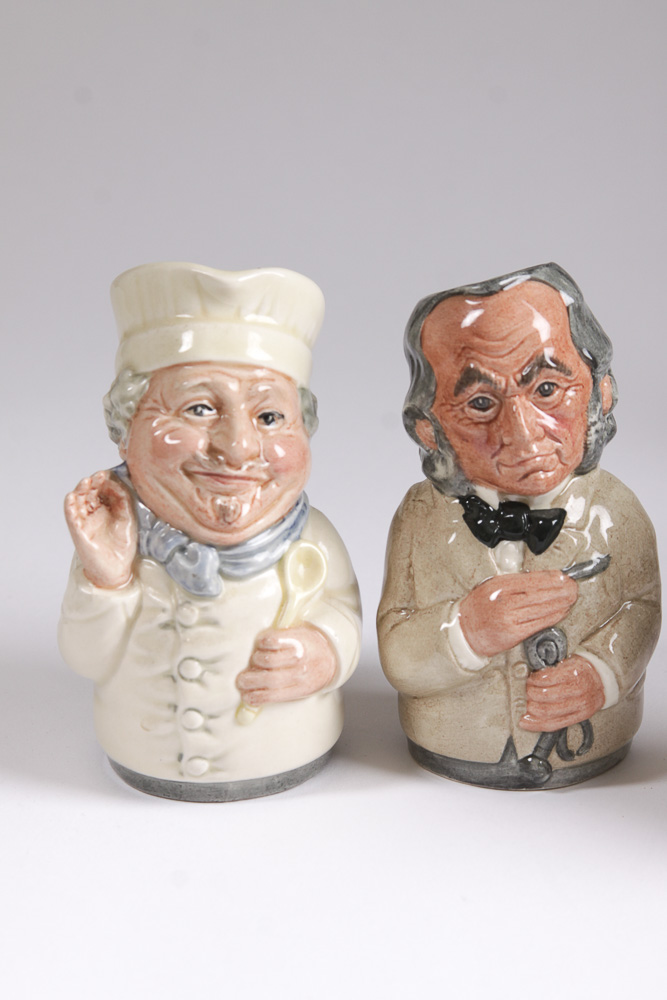 1980s Royal Doulton "Doultonville Collection" Toby Jugs