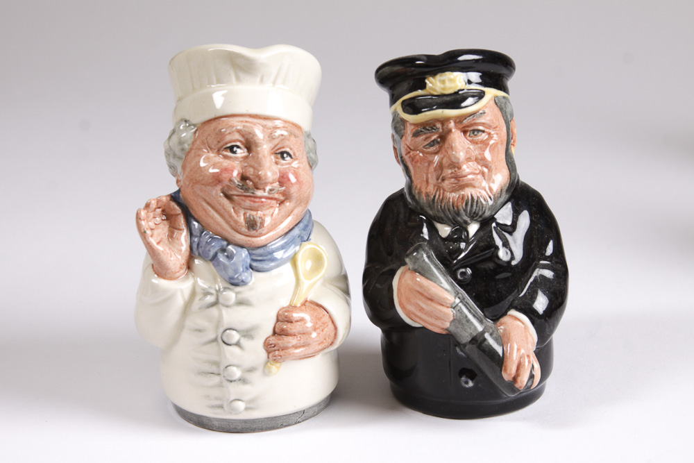 1980s Royal Doulton "Doultonville Collection" Toby Jugs