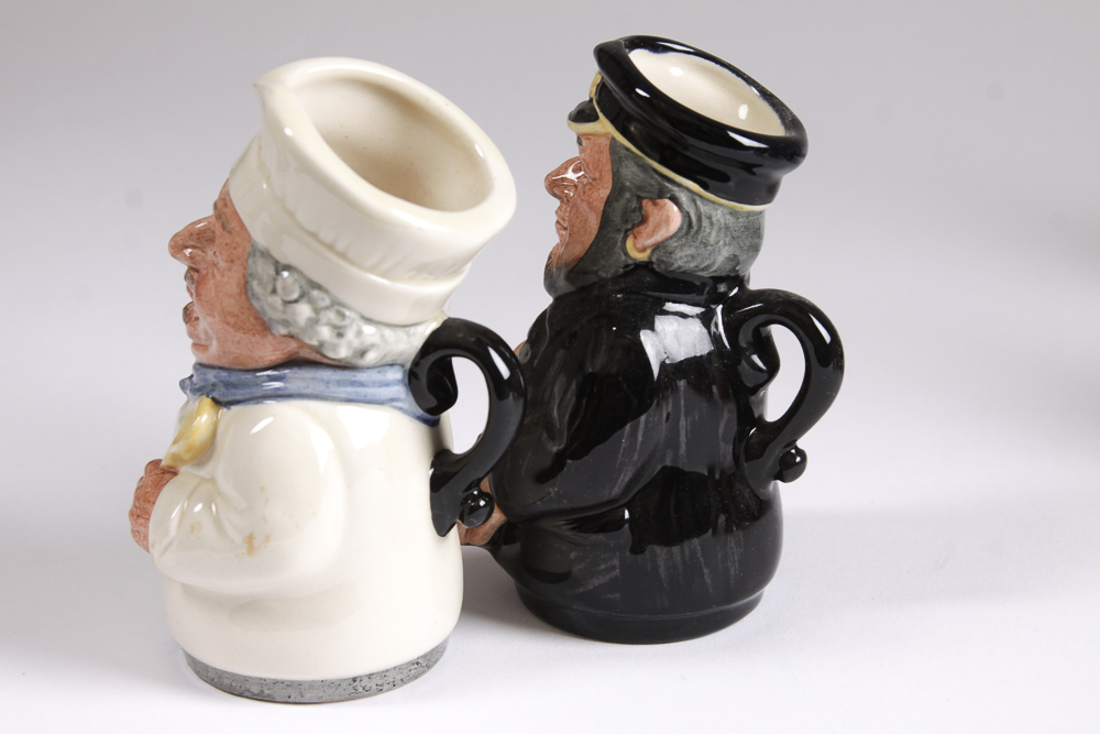 1980s Royal Doulton "Doultonville Collection" Toby Jugs