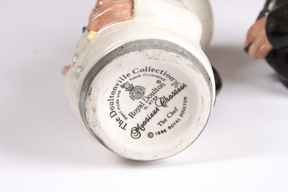 1980s Royal Doulton "Doultonville Collection" Toby Jugs