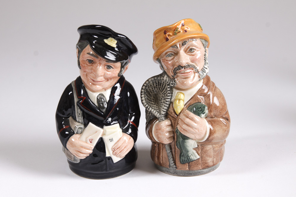 1980s Royal Doulton "Doultonville Collection" Toby Jugs