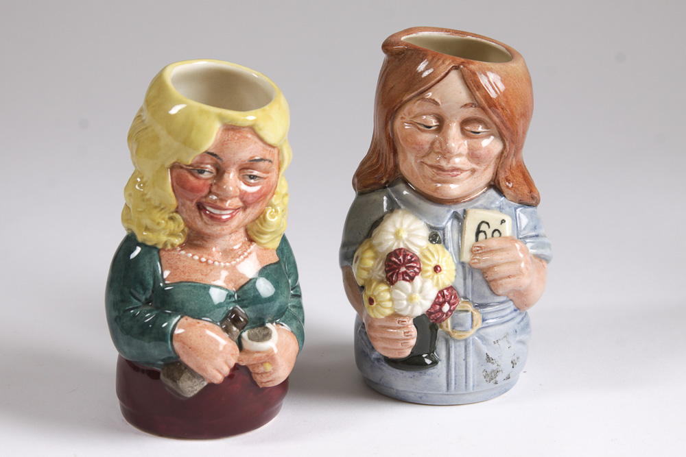1980s Royal Doulton "Doultonville Collection" Toby Jugs