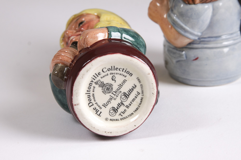 1980s Royal Doulton "Doultonville Collection" Toby Jugs