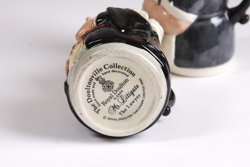 1980s Royal Doulton "Doultonville Collection" Toby Jugs