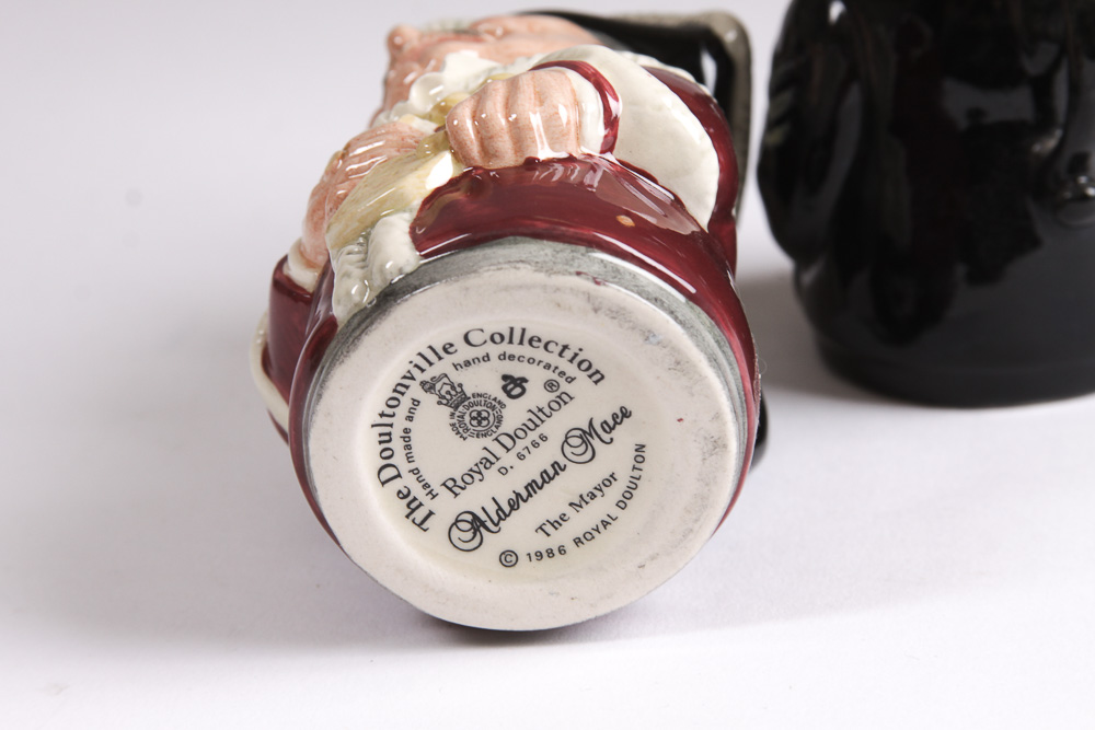 1980s Royal Doulton "Doultonville Collection" Toby Jugs
