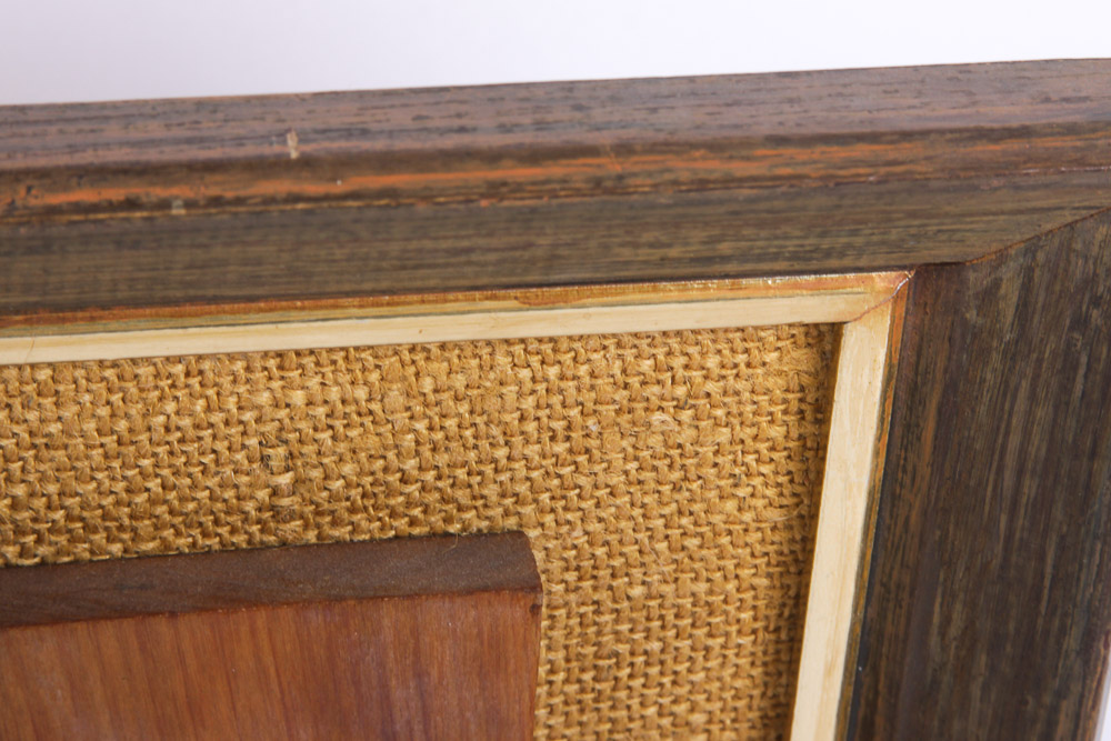 Carol Papst Signed and Framed Fox Wood Carving