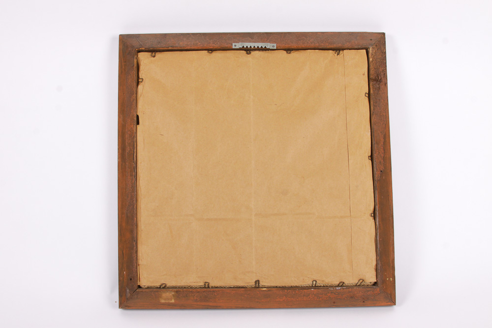 Carol Papst Signed and Framed Fox Wood Carving