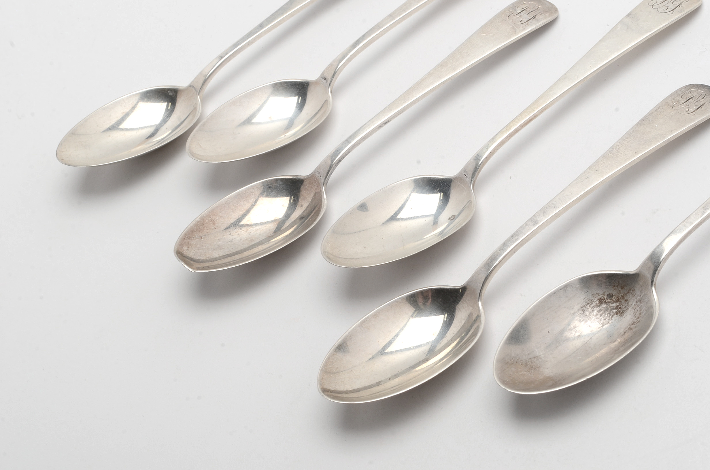 J.E. Caldwell & Co. Six Sterling Silver Teaspoons