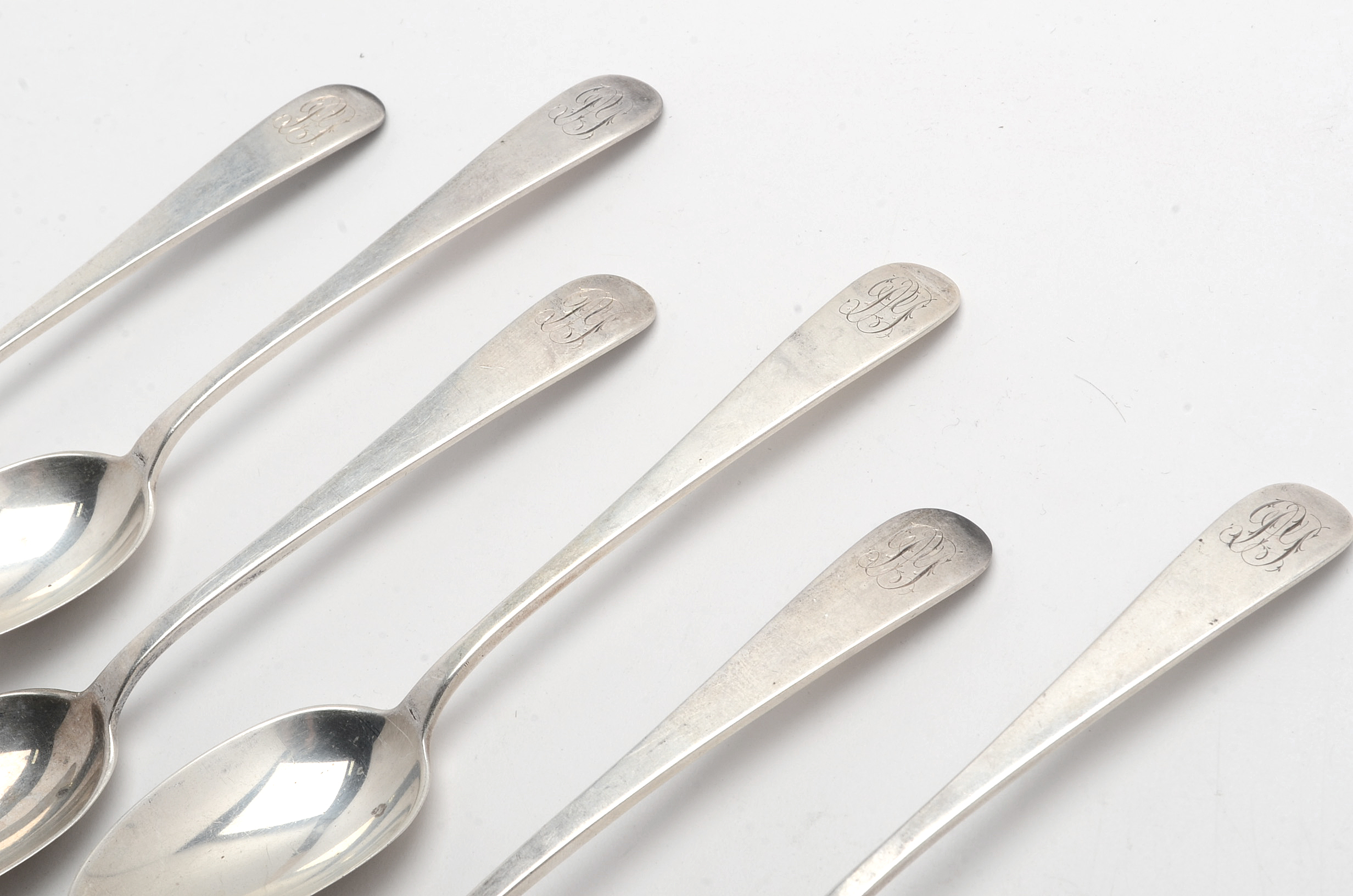 J.E. Caldwell & Co. Six Sterling Silver Teaspoons