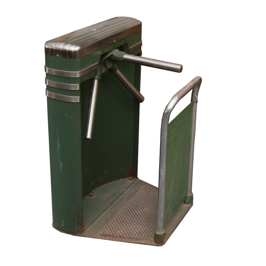 Vintage Green Lebanon Ohio Raceway Turnstile