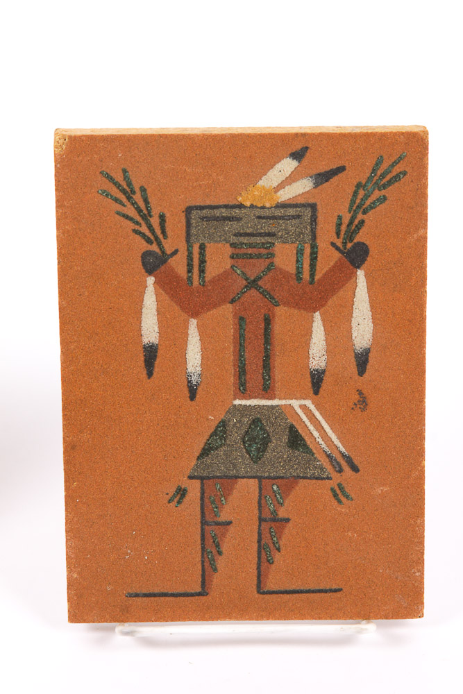 Native American-Style "Sand Painting" Plaques