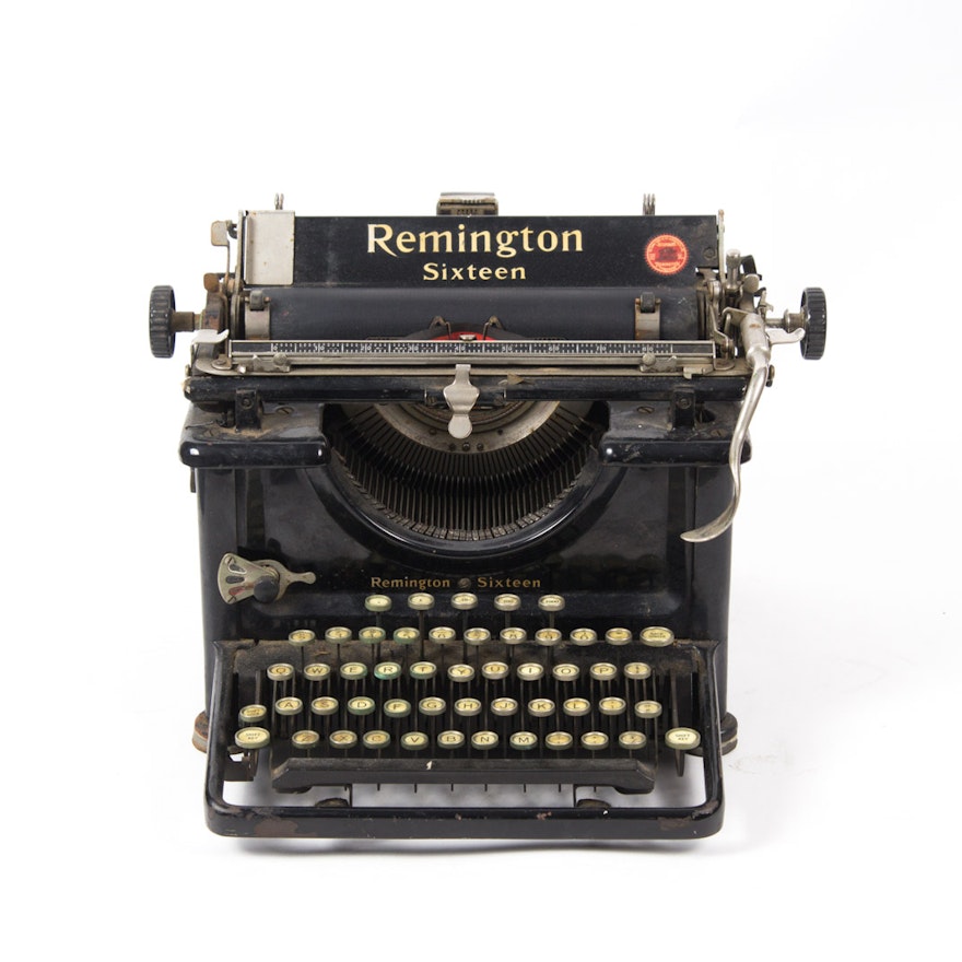Vintage 1933 Remington Sixteen Typewriter