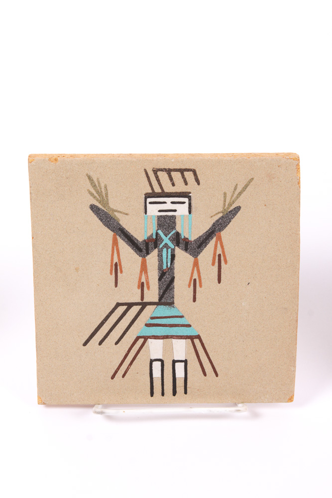 Native American-Style "Sand Painting" Plaques