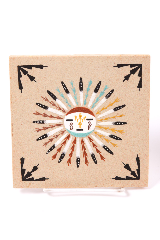 Native American-Style "Sand Painting" Plaques