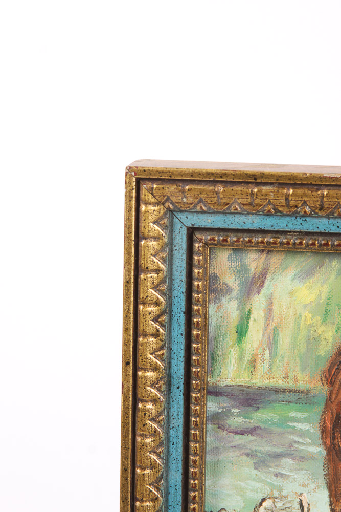 Ruth Leppert Oil Painting on Canvas of a Young Lady