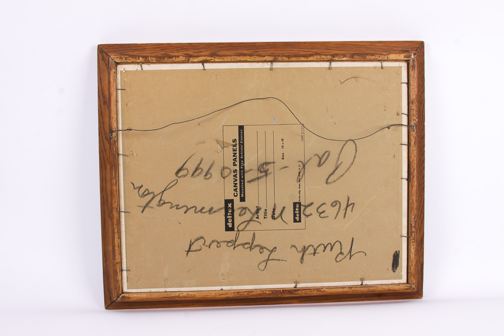 Ruth Leppert Oil Painting on Canvas of a Wooded Landscape