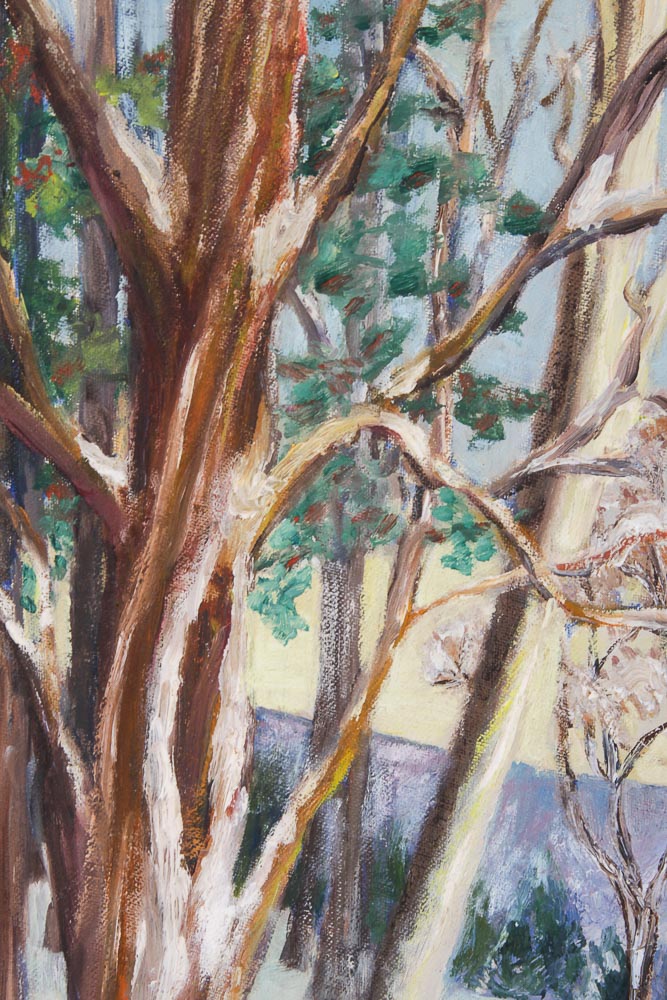 Original Oil Painting of Winter Scene