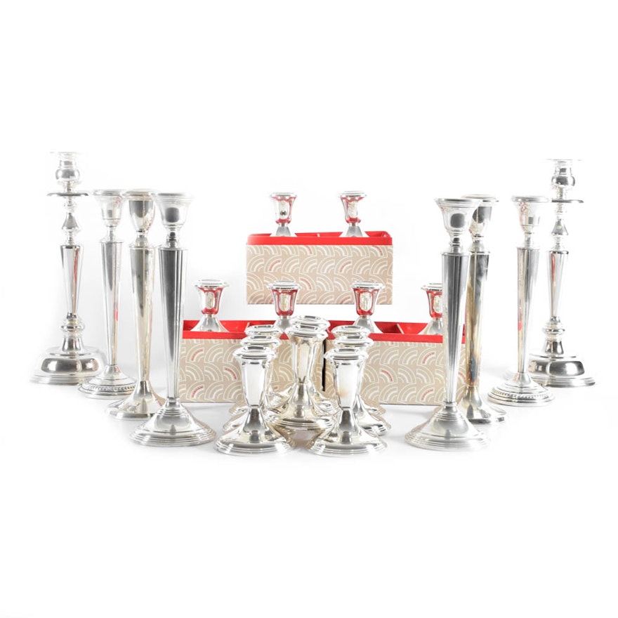 Weighted Sterling Silver Candleholders Featuring Gorham and More