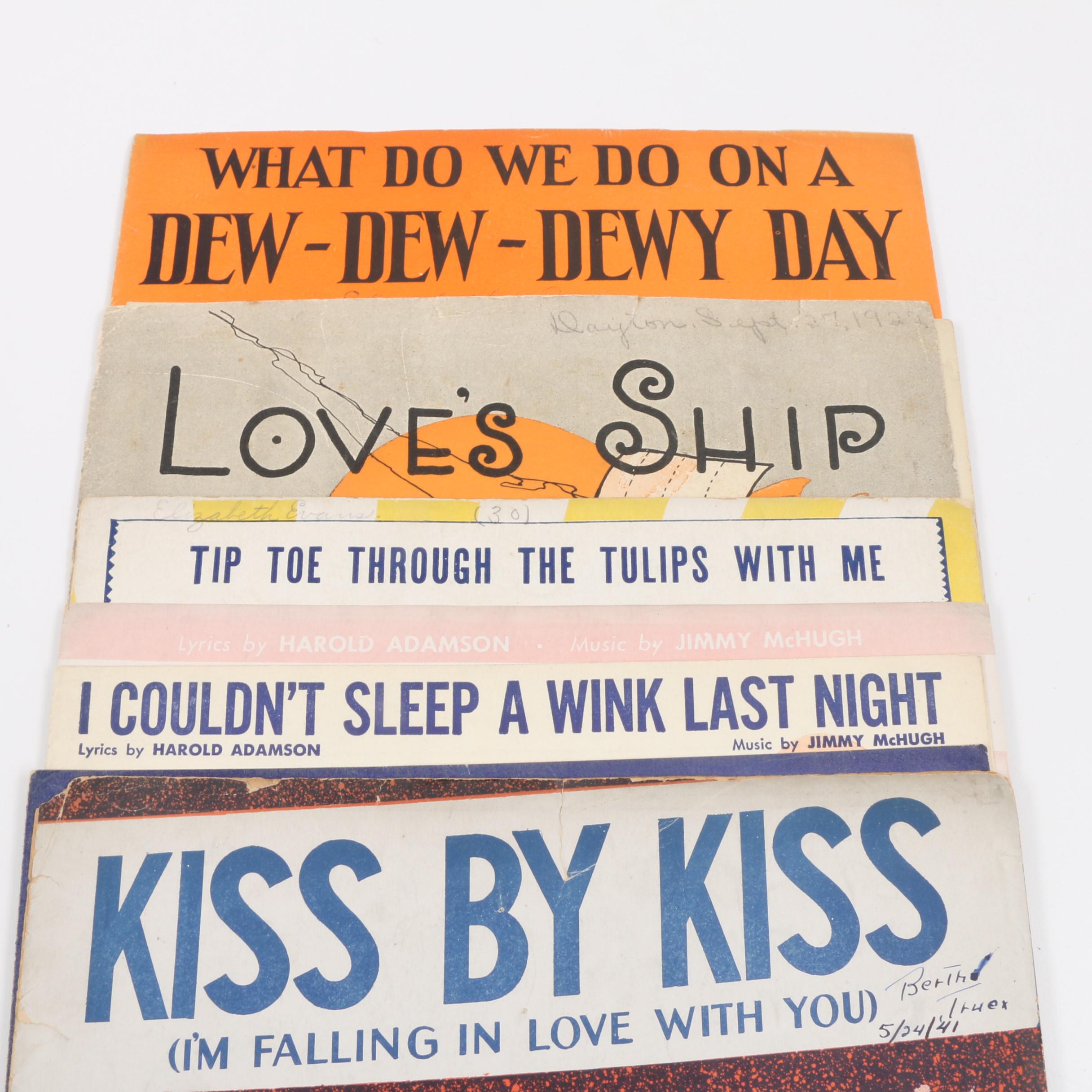 Paul Simon, Richard Whiting, Allen Spur and Other Sheet Music