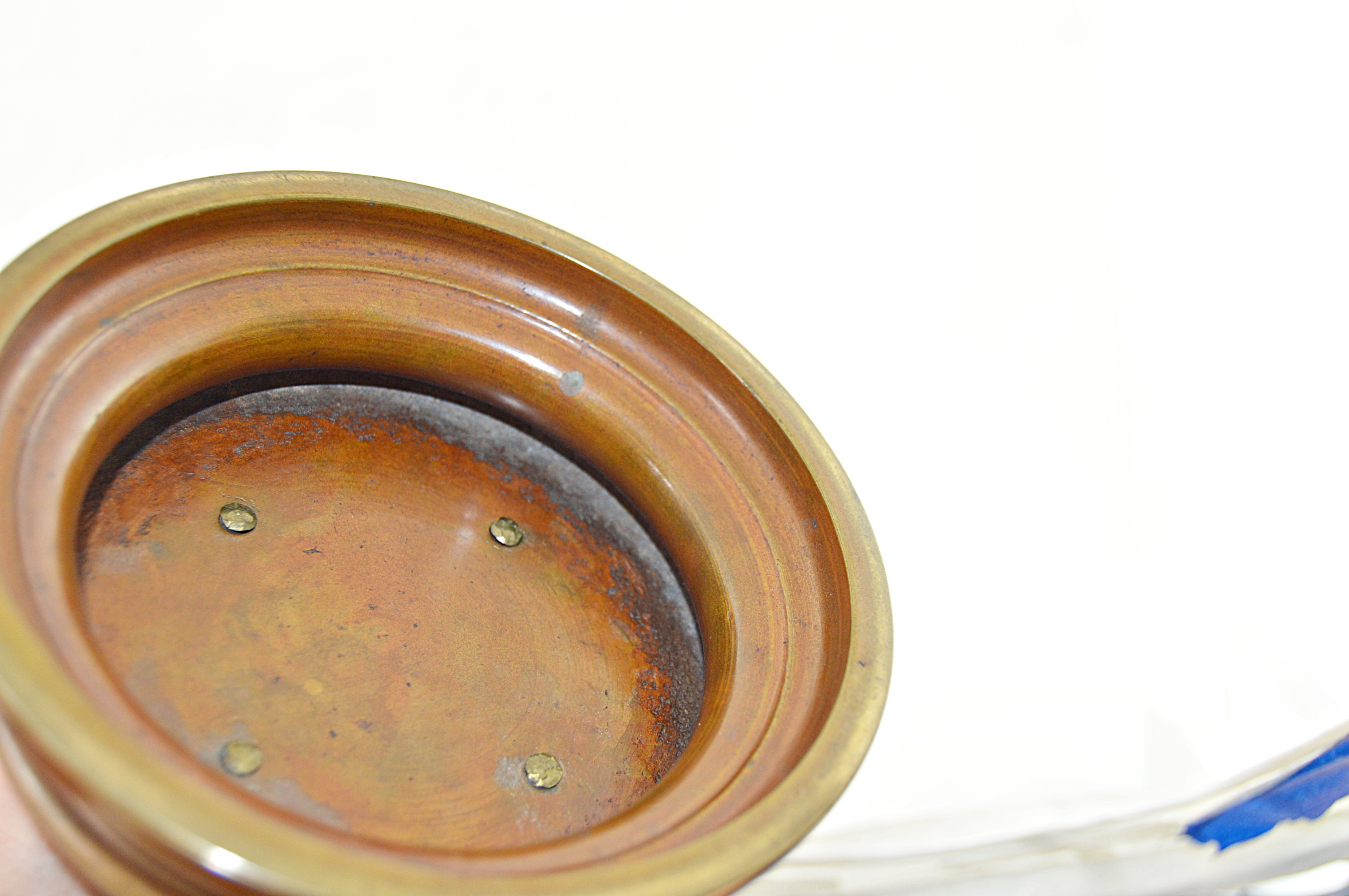 Vintage Chinese Bronze Metal Urn with Dragons and Birds of Paradise