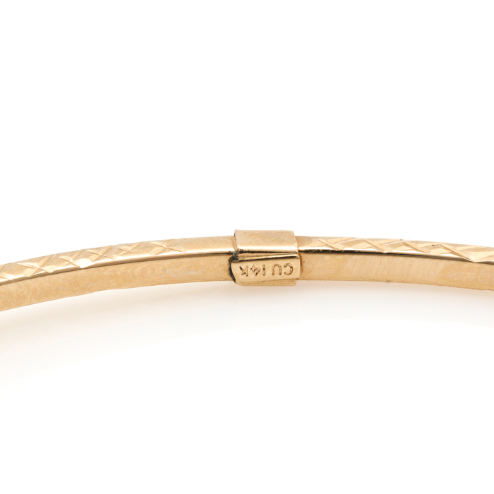 14K Yellow Gold Bangle Bracelets