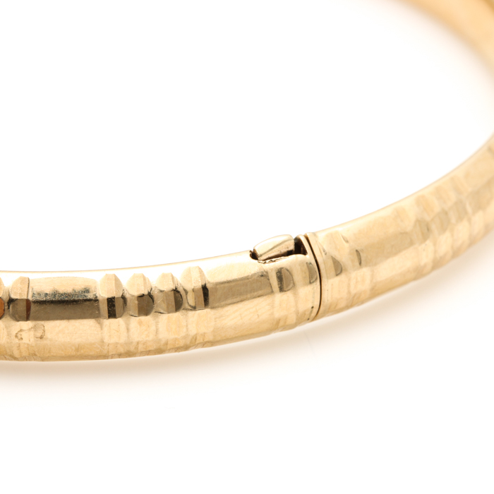 14K Yellow Gold Bangle Bracelets